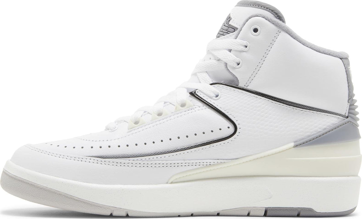 Air Jordan Grade School Retro 2 'Cement Grey Gs' Sneakers
