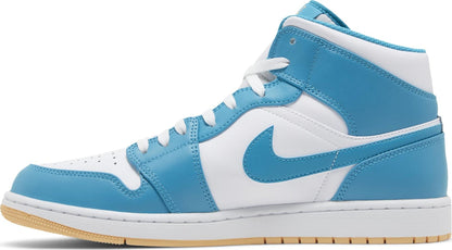Air Jordan Men's Retro 1 Mid 'Aquatone' Sneakers