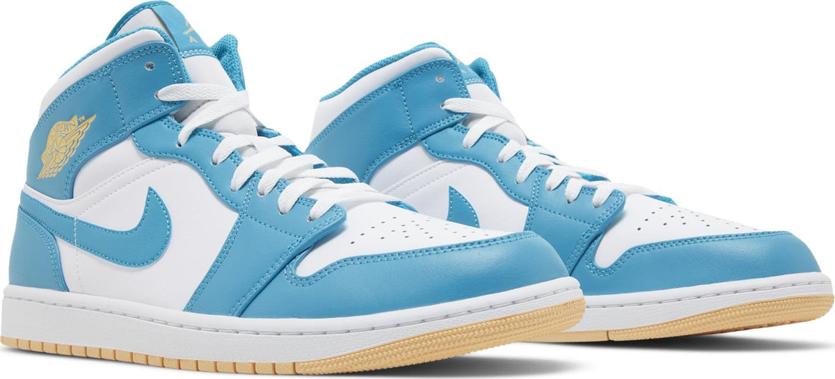 Air Jordan Men's Retro 1 Mid 'Aquatone' Sneakers