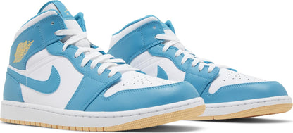 Air Jordan Men's Retro 1 Mid 'Aquatone' Sneakers