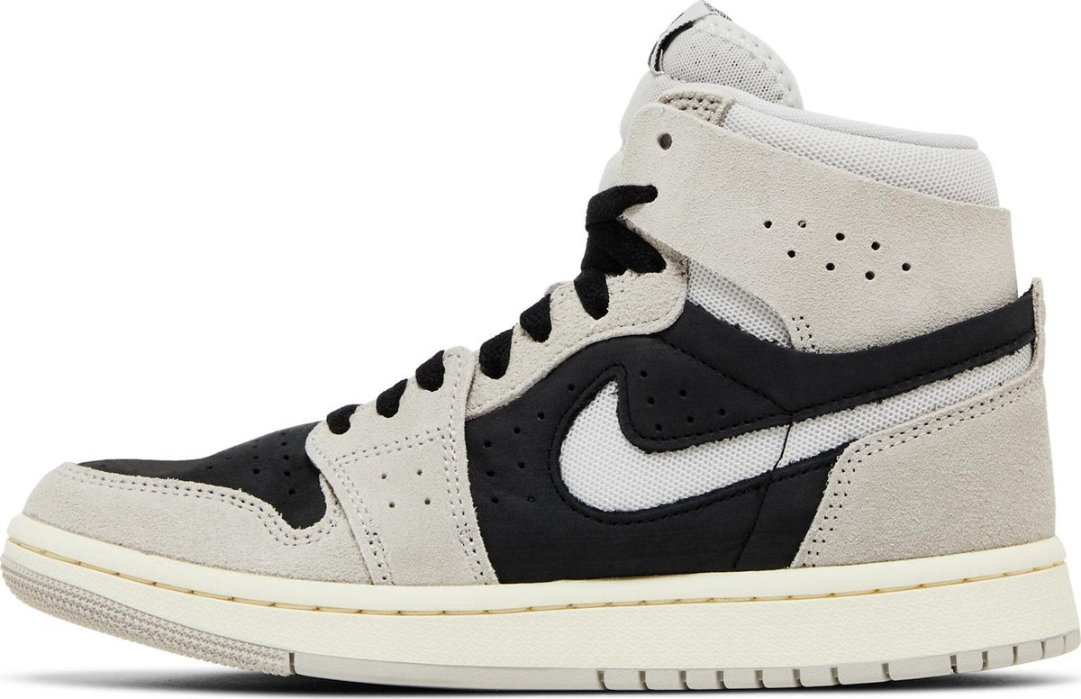 Air Jordan Women's Retro 1 High Zoom Air Cmft 2 'Light Iron Ore' Sneakers