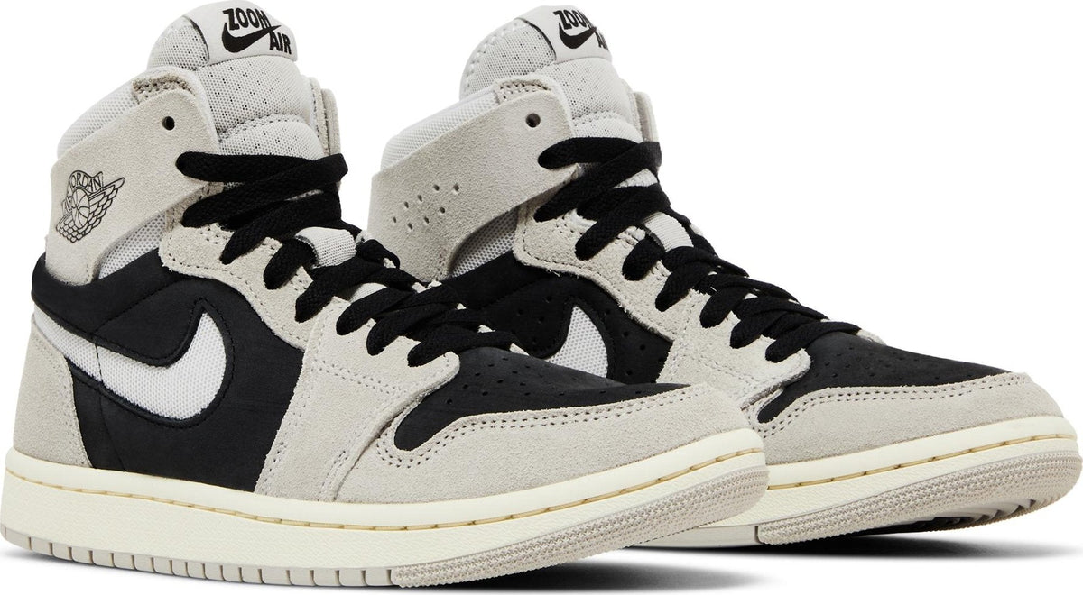 Air Jordan Women's Retro 1 High Zoom Air Cmft 2 'Light Iron Ore' Sneakers
