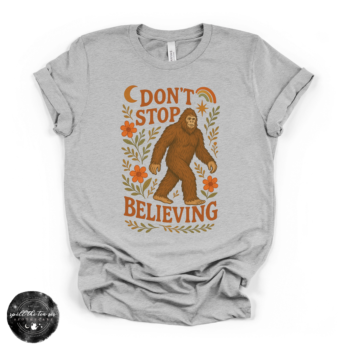 Don't Stop Believing Bigfoot Tee | Cryptid Graphic T-Shirt