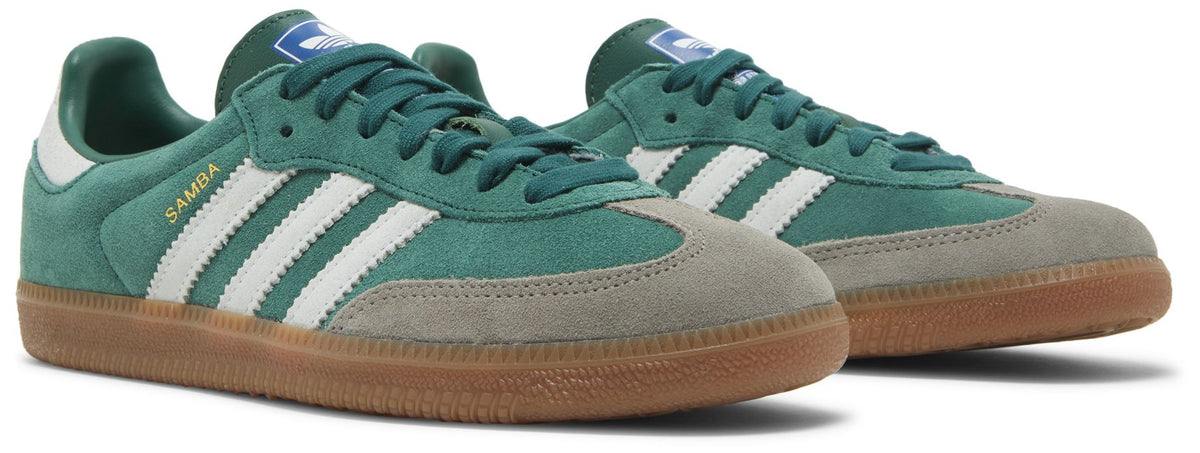 adidas Men's Samba Og' Collegiate Green Gum Grey Toe' Sneakers