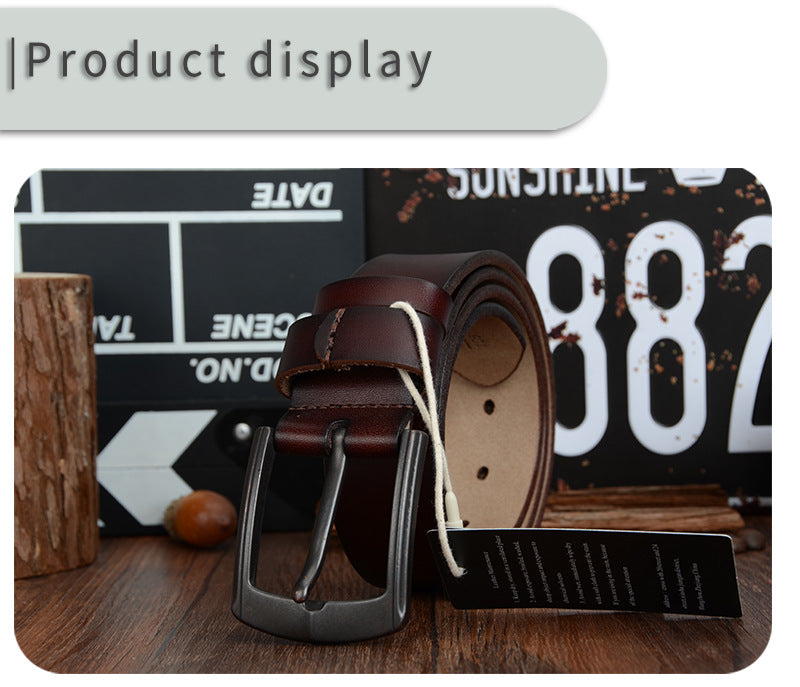 Men’s Dynamic Buckle Leather Belt | High-Sense Automatic Business Casual Waistband | Trendy Minimalist Precision-Lock Belt | Luxury-Label Statuesque Men’s Accessory | 2026 High-Fashion Radiant Urban Essential