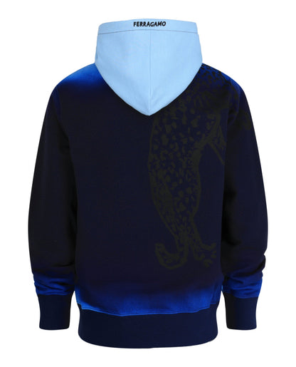 Ferragamo Ombre Leopard Print Hoodie