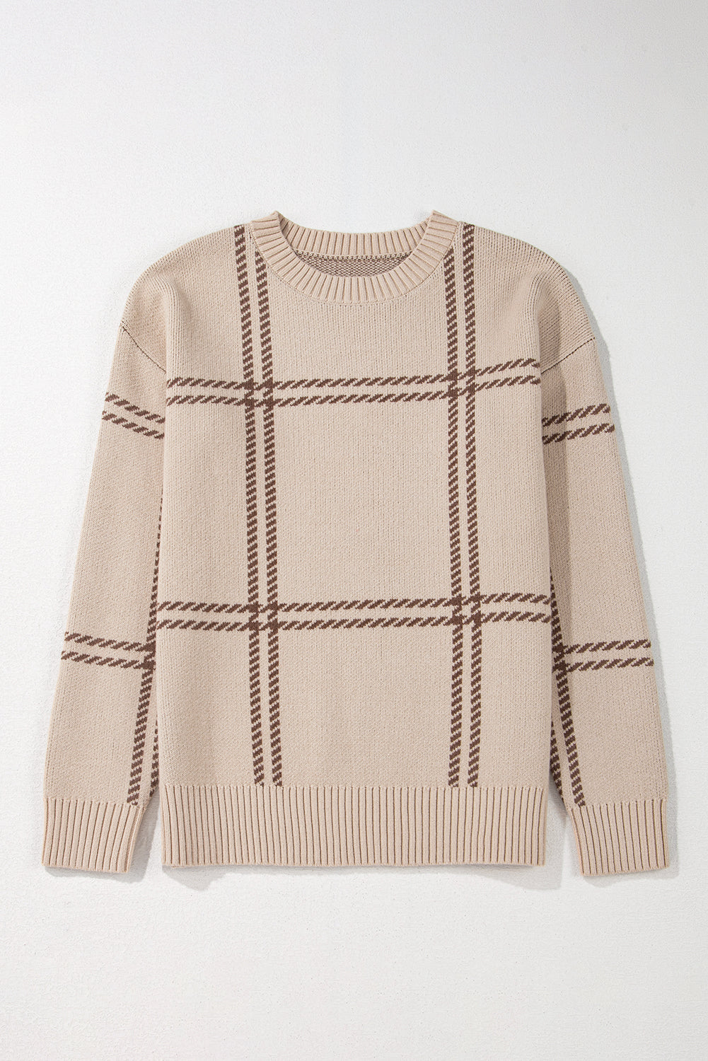 Threaded Pear Madison Knitted Drop Shoulder Sweater