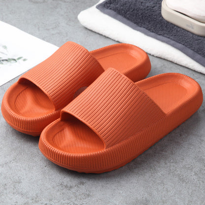 Soft Home Couple Slippers | High-Sense Minimalist Indoor Slides | Trendy Comfortable Non-Slip House Shoes | Luxury-Label Plush Couple Footwear | 2026 High-Fashion Quiet Luxury Home Slippers