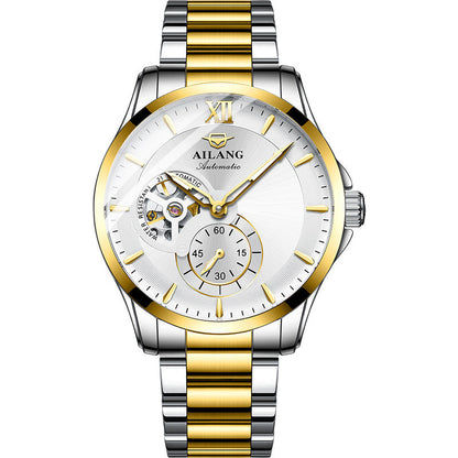 Men’s Mechanical Waterproof Watch | High-Sense Automatic Executive Timepiece | Trendy Minimalist Luxury Skeleton Watch | Luxury-Label Statuesque Radiant Accessory | 2026 High-Fashion Emerald-Luxe Essential