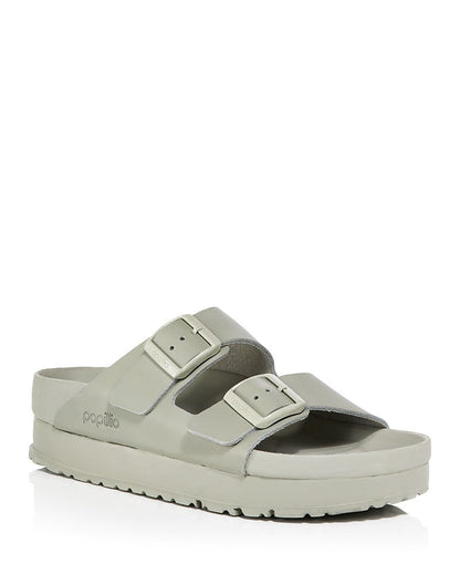 Birkenstock Theda Natural Leather Wedge Sandals Narrow