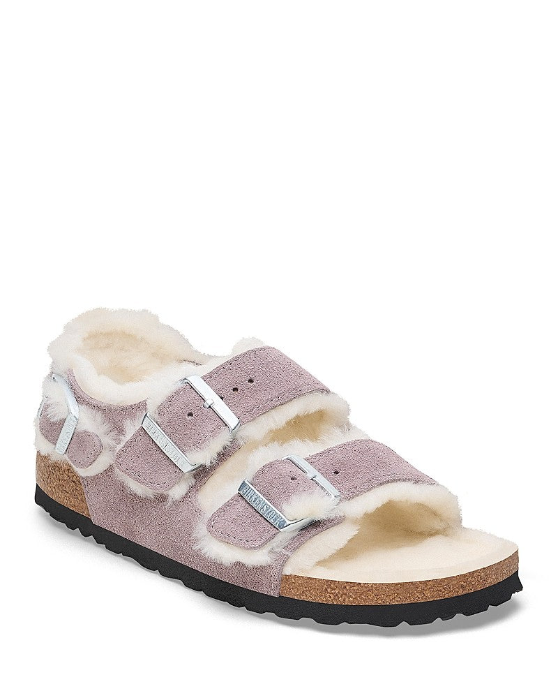 Birkenstock Milano Double Buckle Shearling Lined Sandals