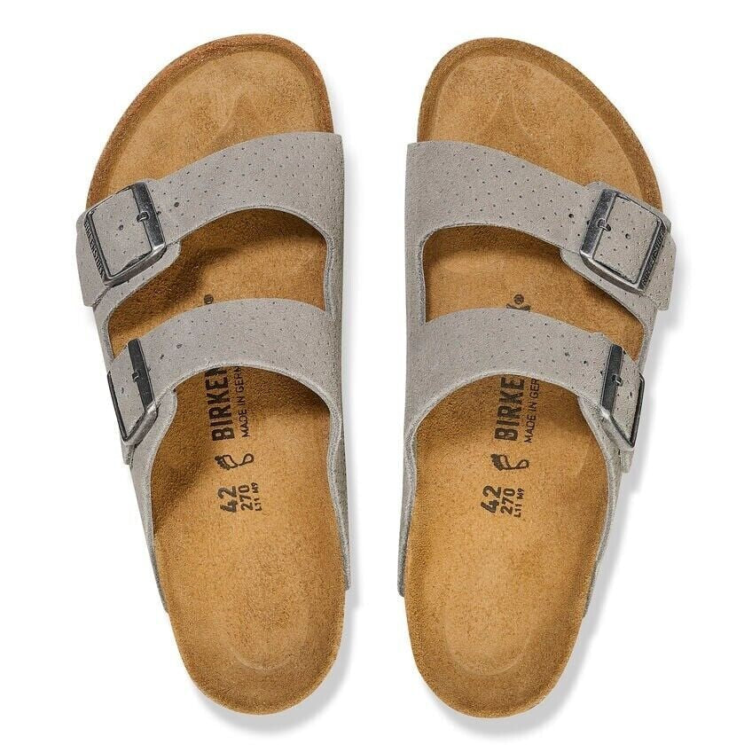 Birkenstock Arizona Split Birko Flor Eggshell Sandals