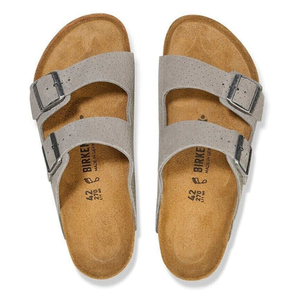 Birkenstock Arizona Split Birko Flor Eggshell Sandals