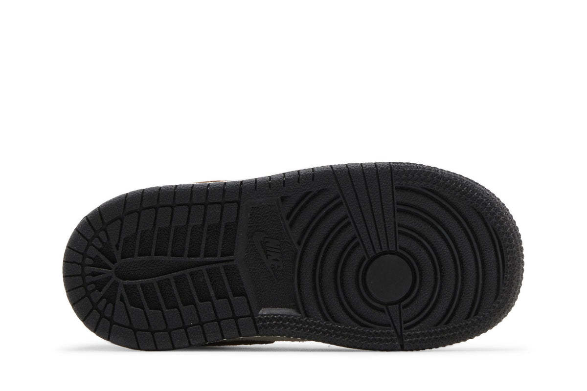 Air Jordan Toddlers Retro 1 Mid Se 'Brown Elephant Td' (Td)'
