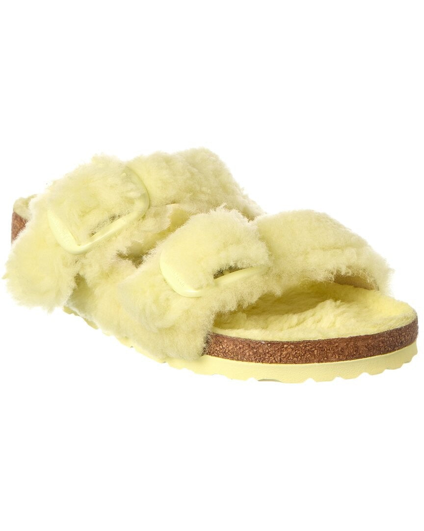 Birkenstock Arizona Big Buckle Shearling Teddy Popcorn