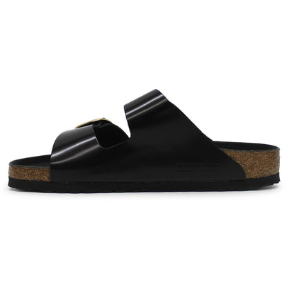 Birkenstock Arizona Big Buckle Natural Leather Patent High Shine Black