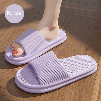 Striped Non-Slip House Slippers