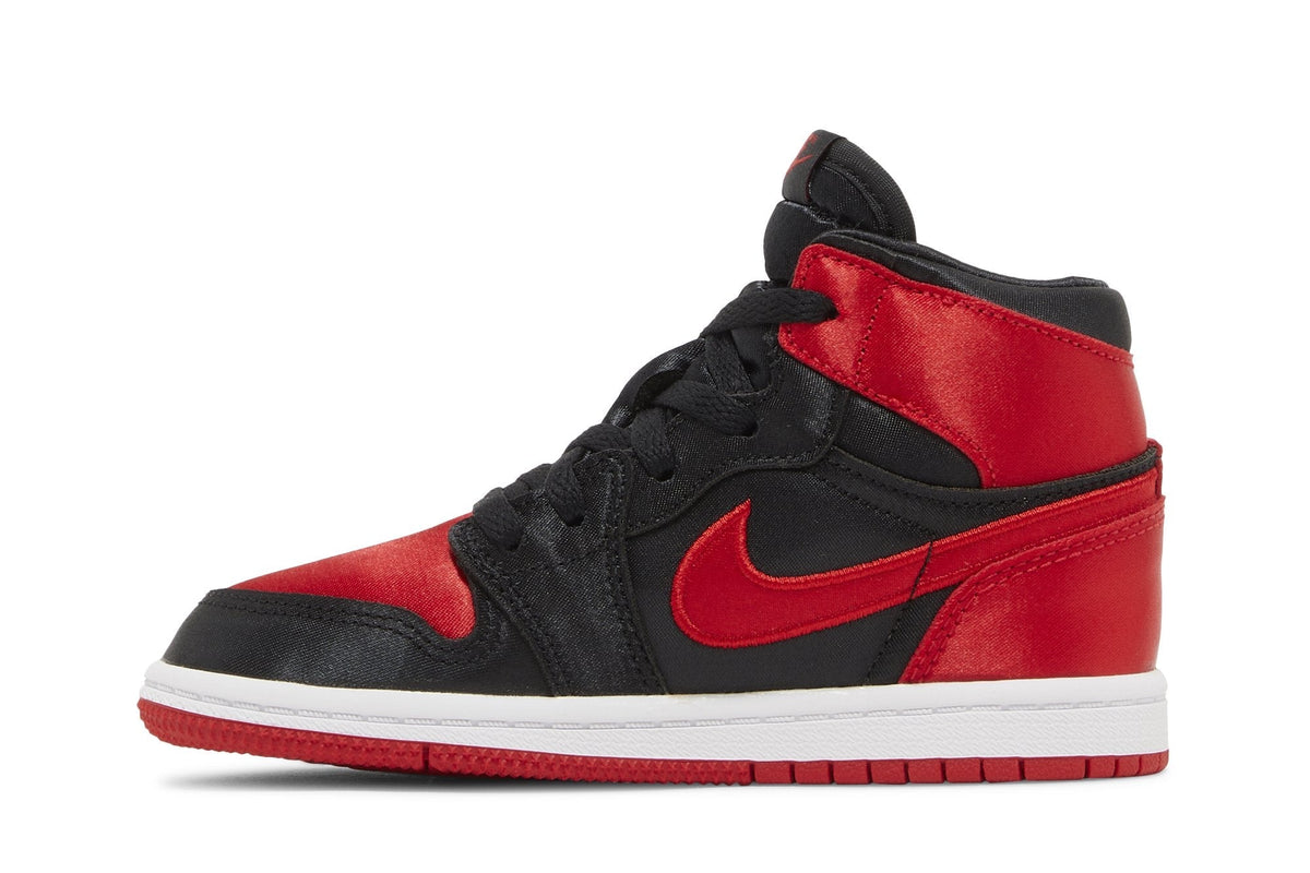 Air Jordan Toddlers Retro 1 High Og 'Satin Bred Td' Sneakers
