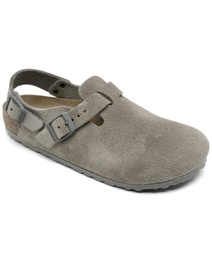 Birkenstock Tokio Ll Suede Leather Clogs Narrow