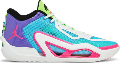 Air Jordan Men's Tatum 1 'Wave Runner' - Lagoon Pulse/Pink Blast/Psychic Purple/White/Lime Glow/Black Sneakers