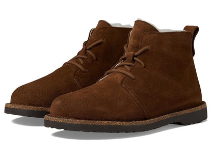 Birkenstock Uppsala Mid Shearling Suede Leather Ankle Boots Regular
