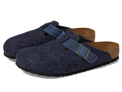 Birkenstock Boston Wool/Leather Sandals