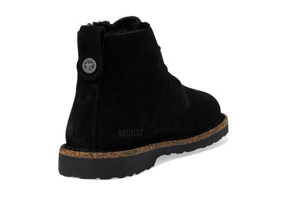 Birkenstock Unisex Uppsala Mid Shearling Suede Leather Black