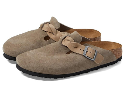 Birkenstock Boston Braided Suede Leather