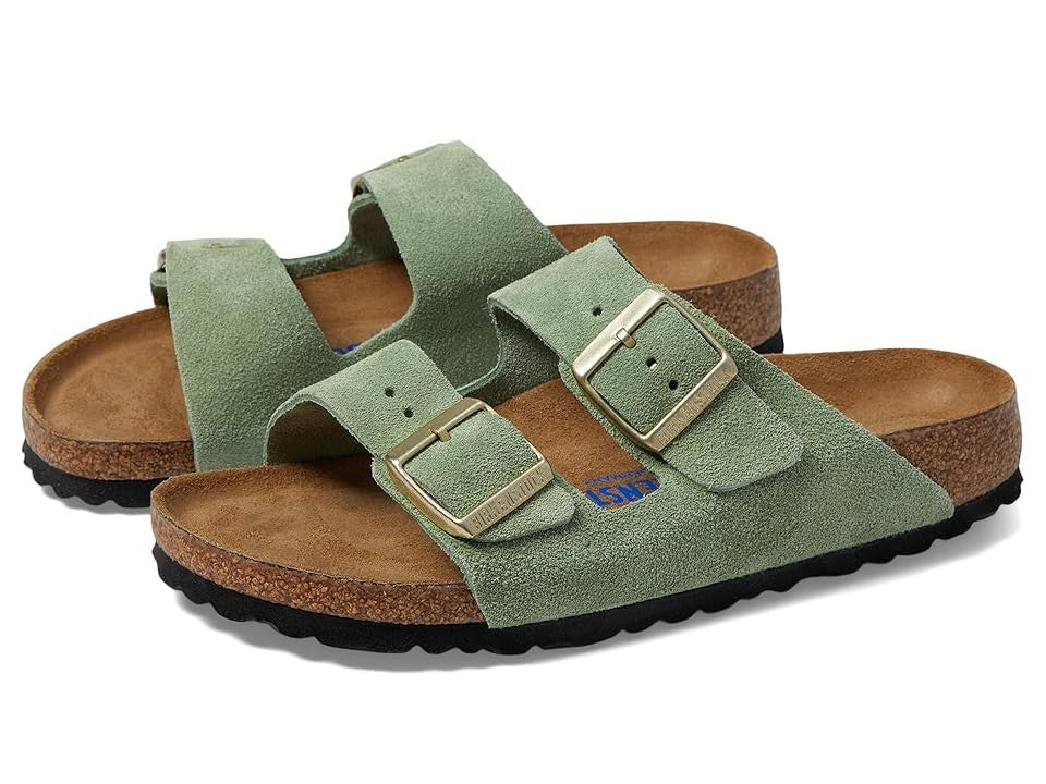 Birkenstock Arizona Suede Leather Soft Footbed Sandals Narrow