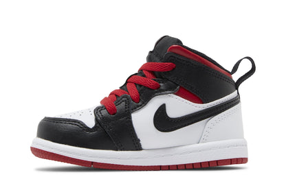 Air Jordan Toddlers Retro 1 Mid 'White Gym Red Td' (Td)'