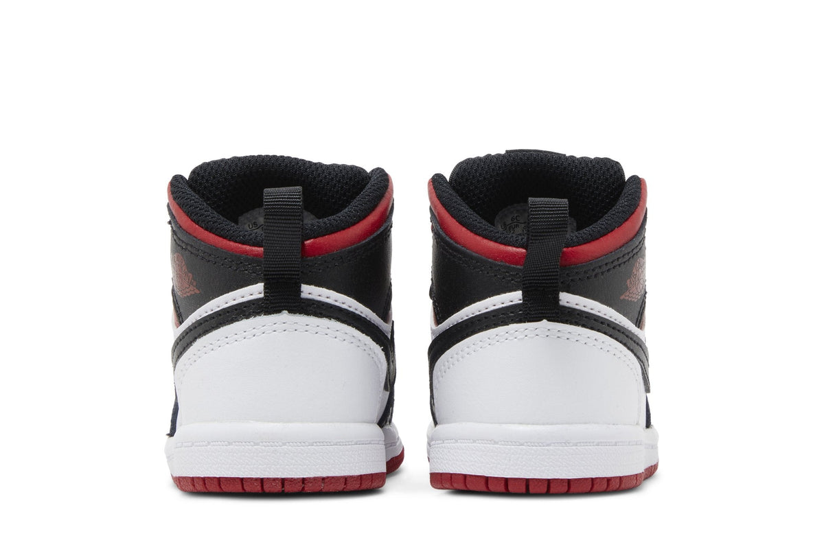 Air Jordan Toddlers Retro 1 Mid 'White Gym Red Td' (Td)'