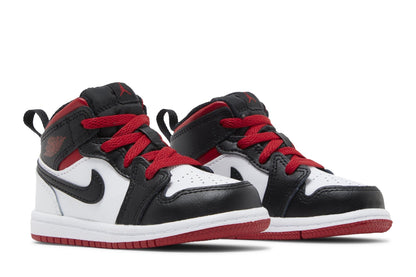 Air Jordan Toddlers Retro 1 Mid 'White Gym Red Td' (Td)'