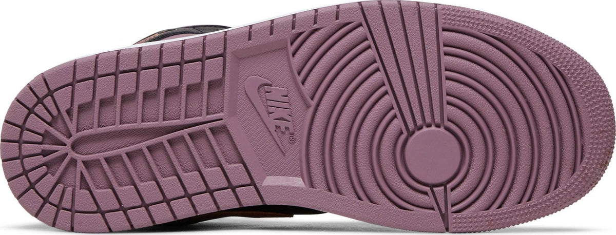 Air Jordan Men's Retro 1 Mid Se 'Black Sky J Mauve' Sneakers