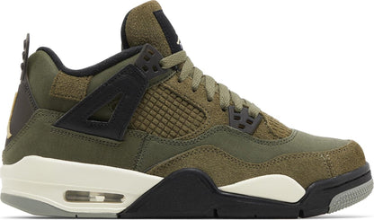 Air Jordan Grade School Retro 4 Se 'Craft Medium Olive' Gs Sneakers