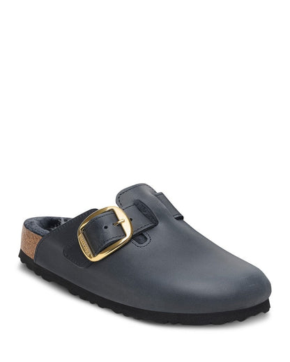 Birkenstock Big Buckle Arizona Shearling Slide Sandals