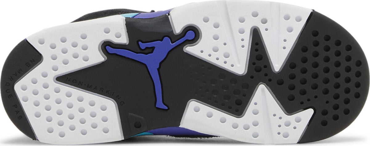 Air Jordan Toddlers Retro 6 'Aqua' Td Sneakers