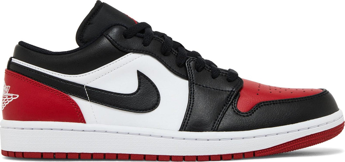 Air Jordan Men's Retro 1 Low 'Bred Toe 2.0'
