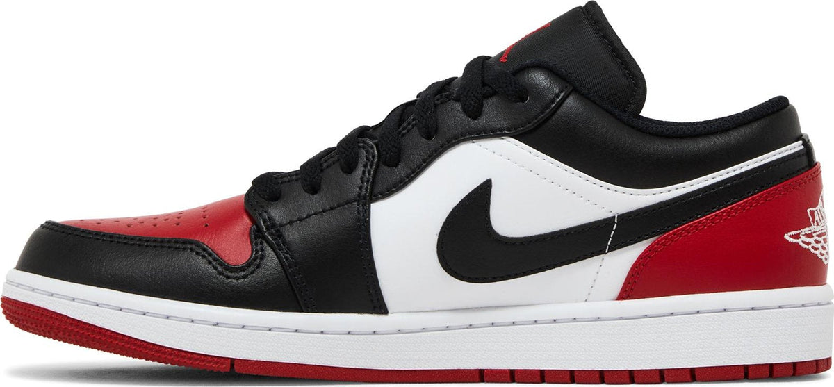 Air Jordan Men's Retro 1 Low 'Bred Toe 2.0'