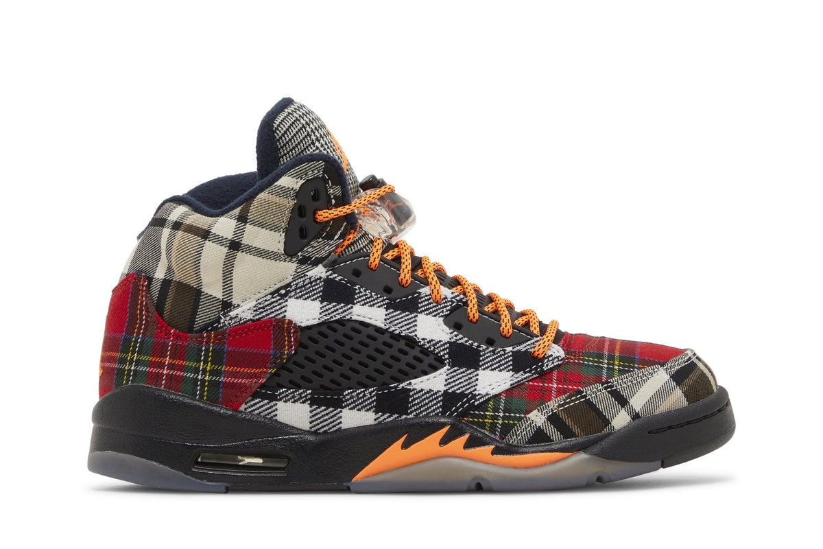 Air Jordan Grade School Retro 5 'Plaid Gs' Sneakers