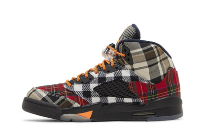 Air Jordan Grade School Retro 5 'Plaid Gs' Sneakers