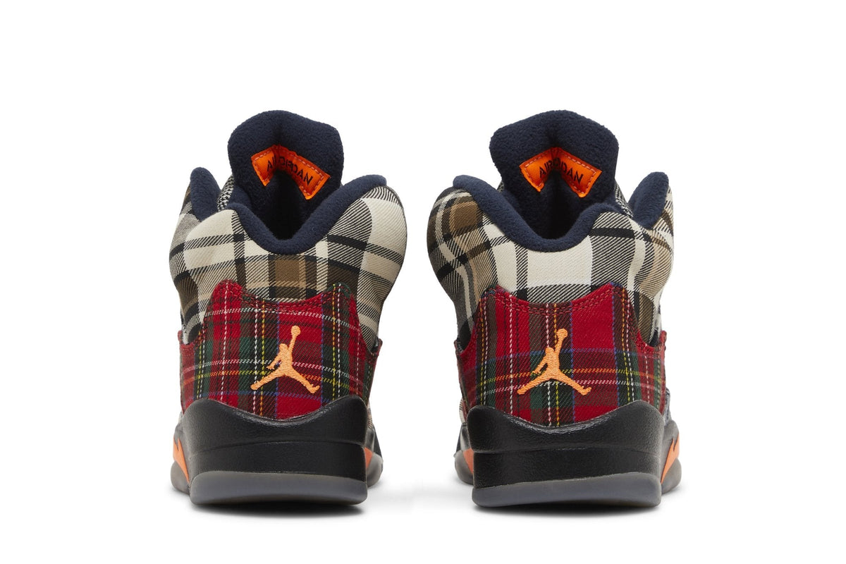 Air Jordan Grade School Retro 5 'Plaid Gs' Sneakers