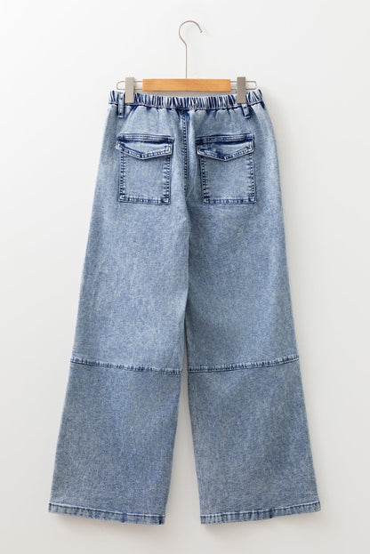 Threaded Pear Abigail Drawstring Elastic Waistband Jeans