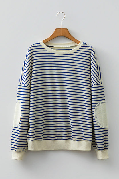Threaded Pear Emily Patched Drop Shoulder Sweatshirt