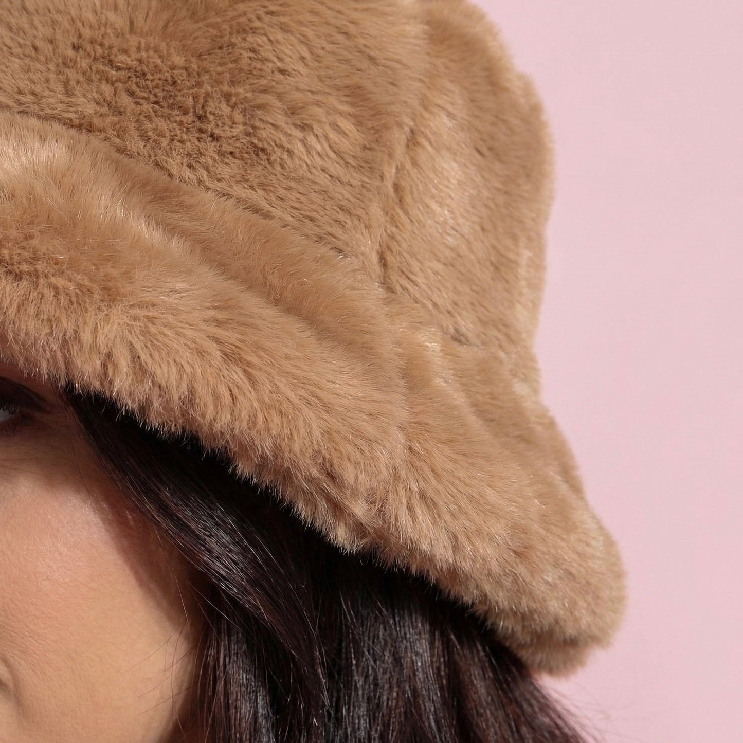Anna-Kaci Women's Plush Furry Bucket Hat with Soft Cozy Lining