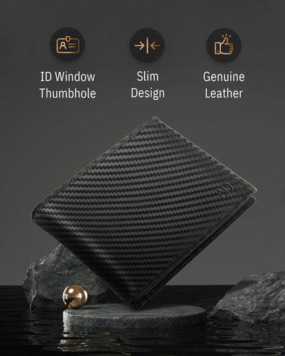 Bifold Wallet With Flip-Up ID Window