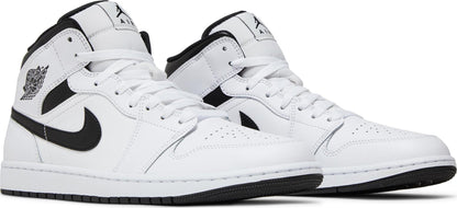Air Jordan Men's Retro 1 Mid 'Reverse Panda' Sneakers