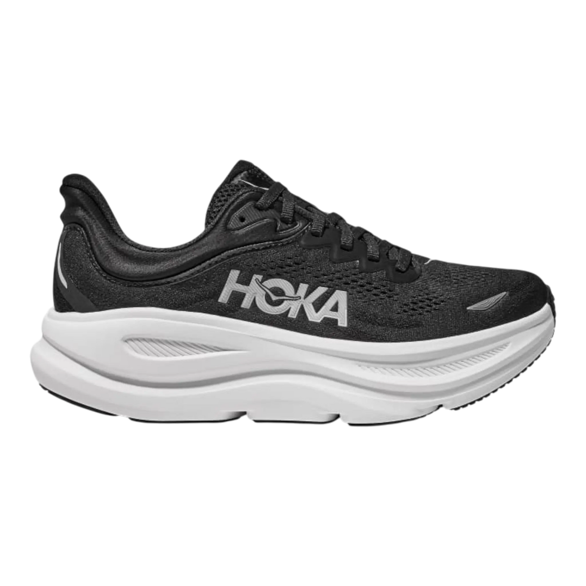 HOKA Bondi 9 Women Running Sneakers Black/White
