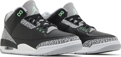Air Jordan Men's Retro 3 "Green Glow" Sneakers
