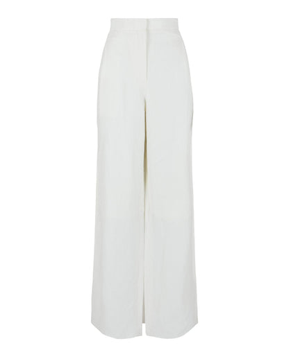 Ferragamo Wide-Leg Linen Pants