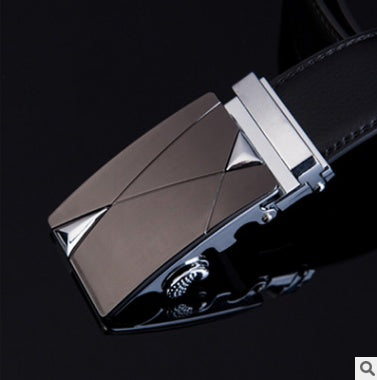 Men’s Factory Direct Automatic Leather Belt | Premium Wholesale Business Ratchet Belt | Luxury Genuine Leather Men's Belt | Sleek Professional No-Hole Automatic Waistband